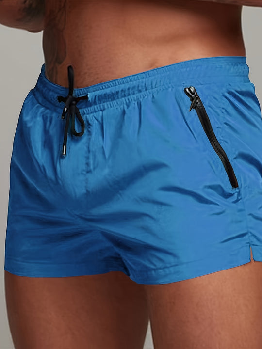 Bauluvio - Herren-Sommer-Shorts mit Reißverschlusstasche