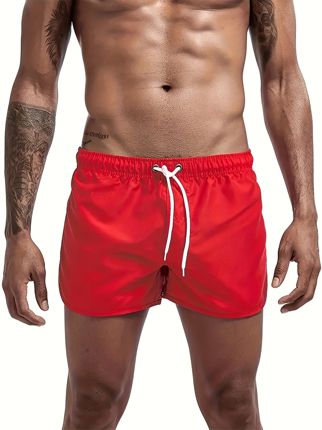 Bauluvio - Unifarbene Strandshorts für Männer