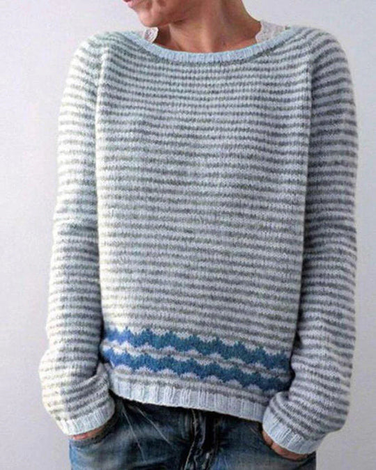 Bauluvio - Bedruckter Strickpullover für Frauen