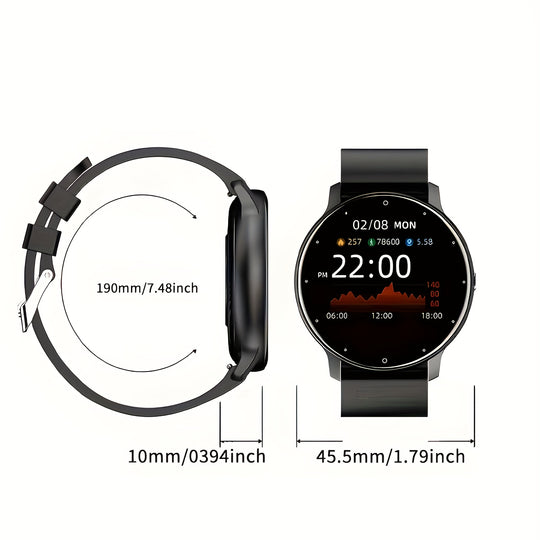 Bauluvio - Unisex-Fitness-Smartwatch