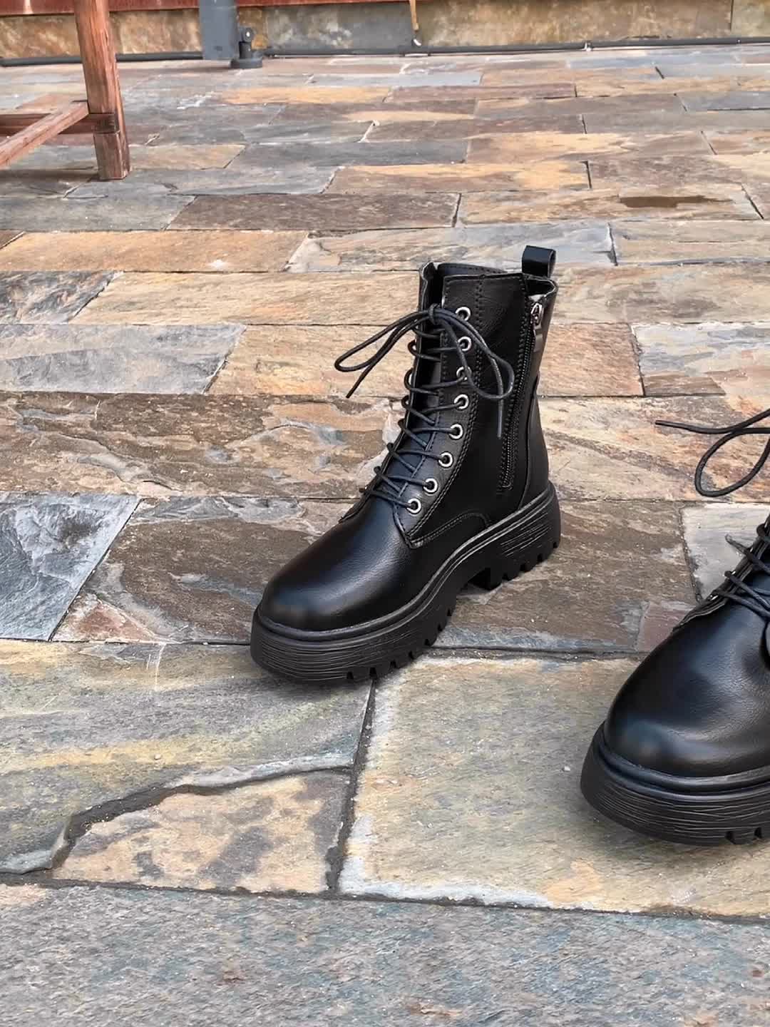 Damen Schnürstiefel Combat Boots