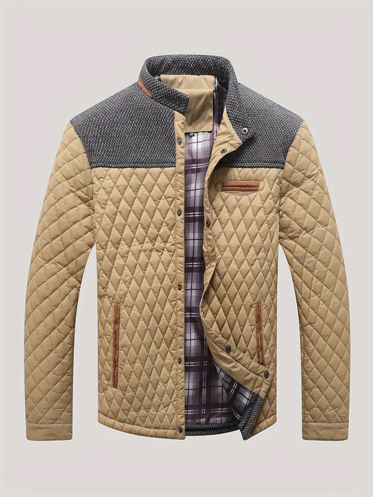 Bauluvio - Winddichte Jacke mit Argyle-Muster