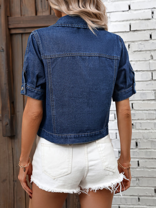 Retro Style Denim Jacke für Frauen