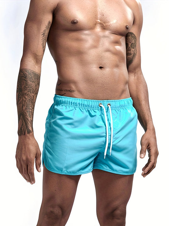 Bauluvio - Unifarbene Strandshorts für Männer