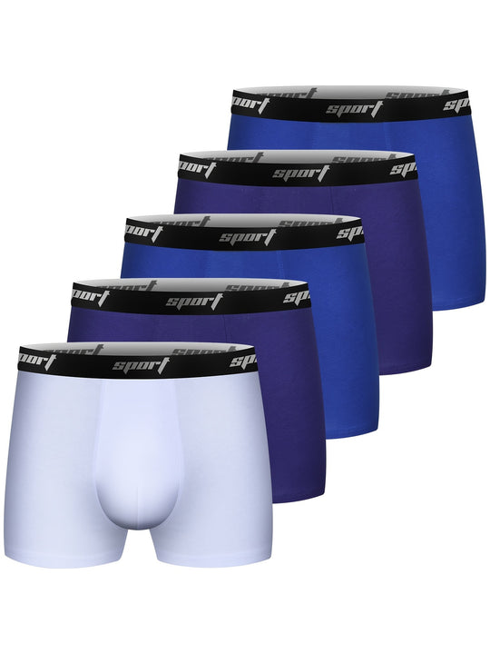 Bauluvio - 5er-Pack weiche, dehnbare Boxershorts für Männer