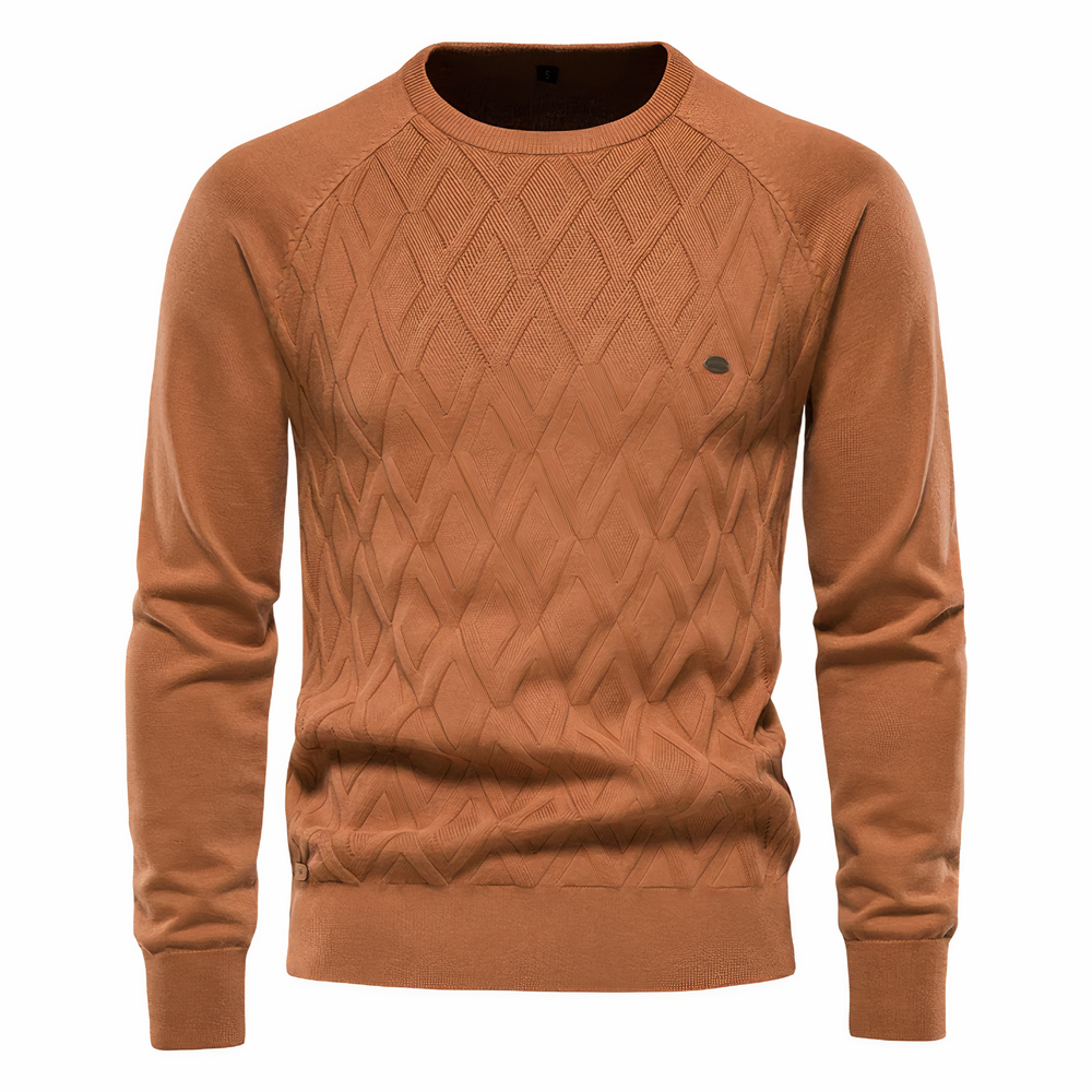 Bauluvio - Einfarbiger Basic-Pullover für Männer