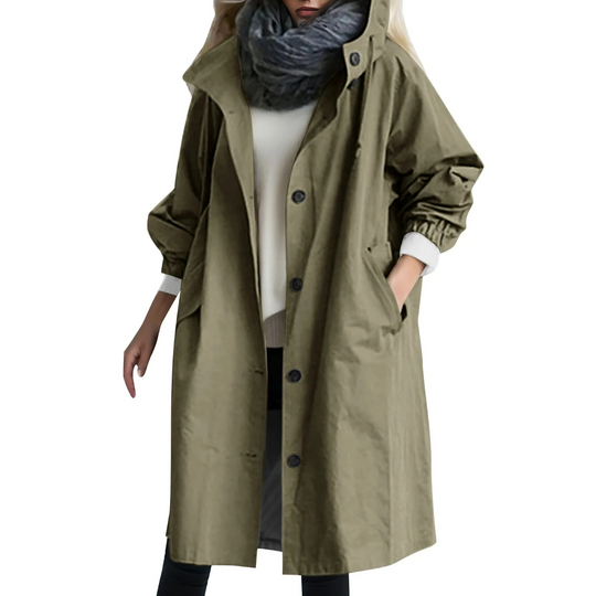 Bauluvio - Winddichter Trenchcoat mit Kapuze