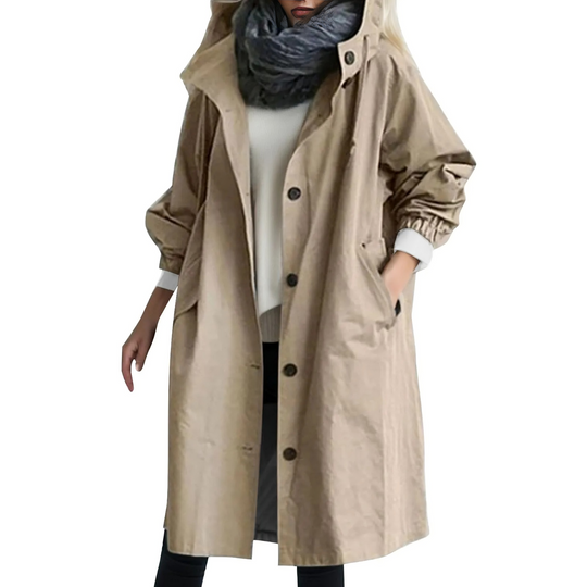 Bauluvio - Winddichter Trenchcoat mit Kapuze