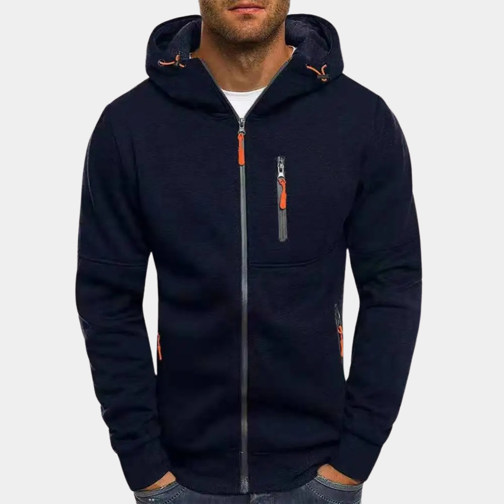 Bauluvio - Herren Zip-Up Hoodie