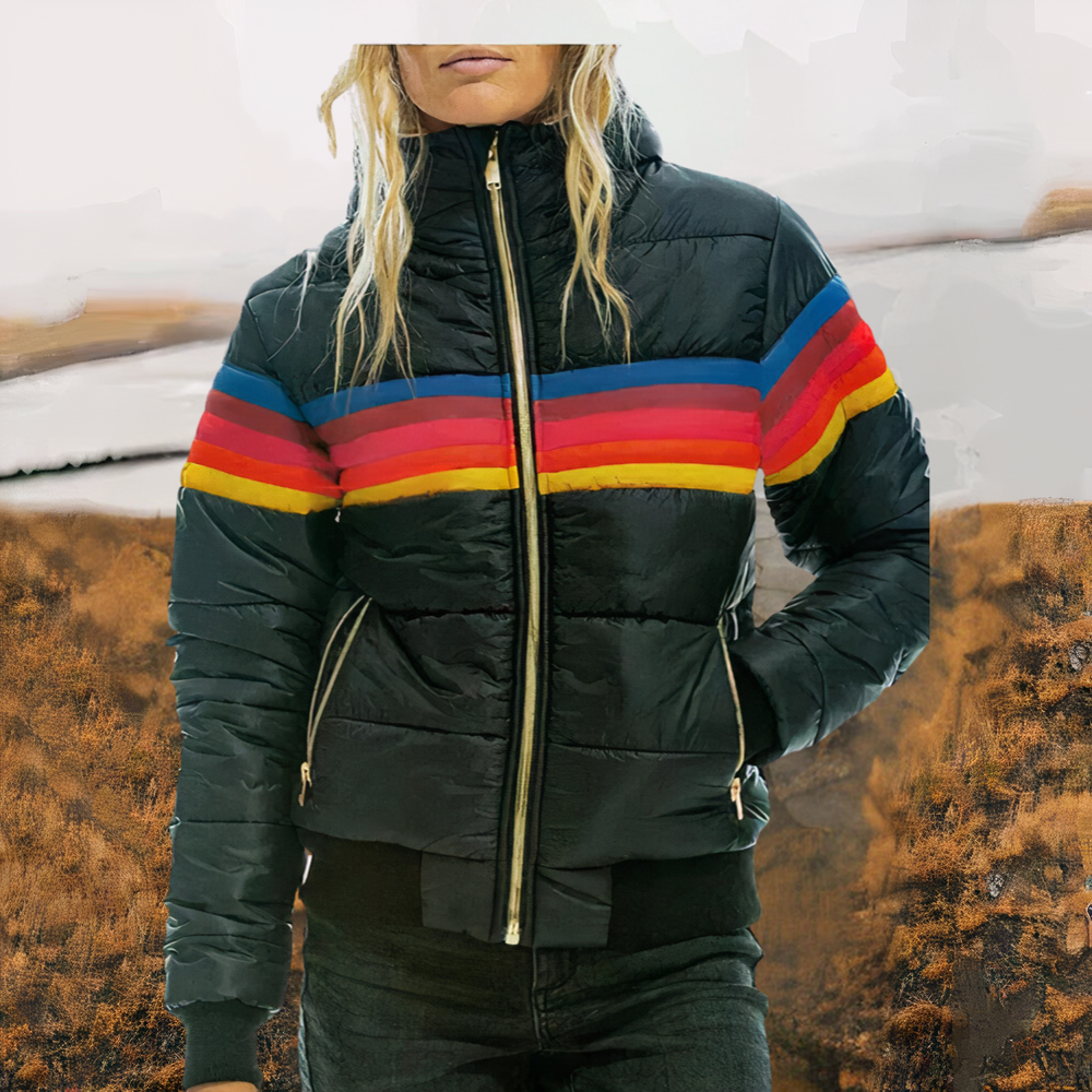 Bauluvio - Bunte Winterjacke für Frauen