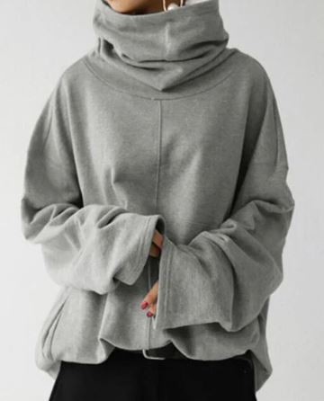 Bauluvio - Sweatshirt mit hohem Halsausschnitt für Frauen