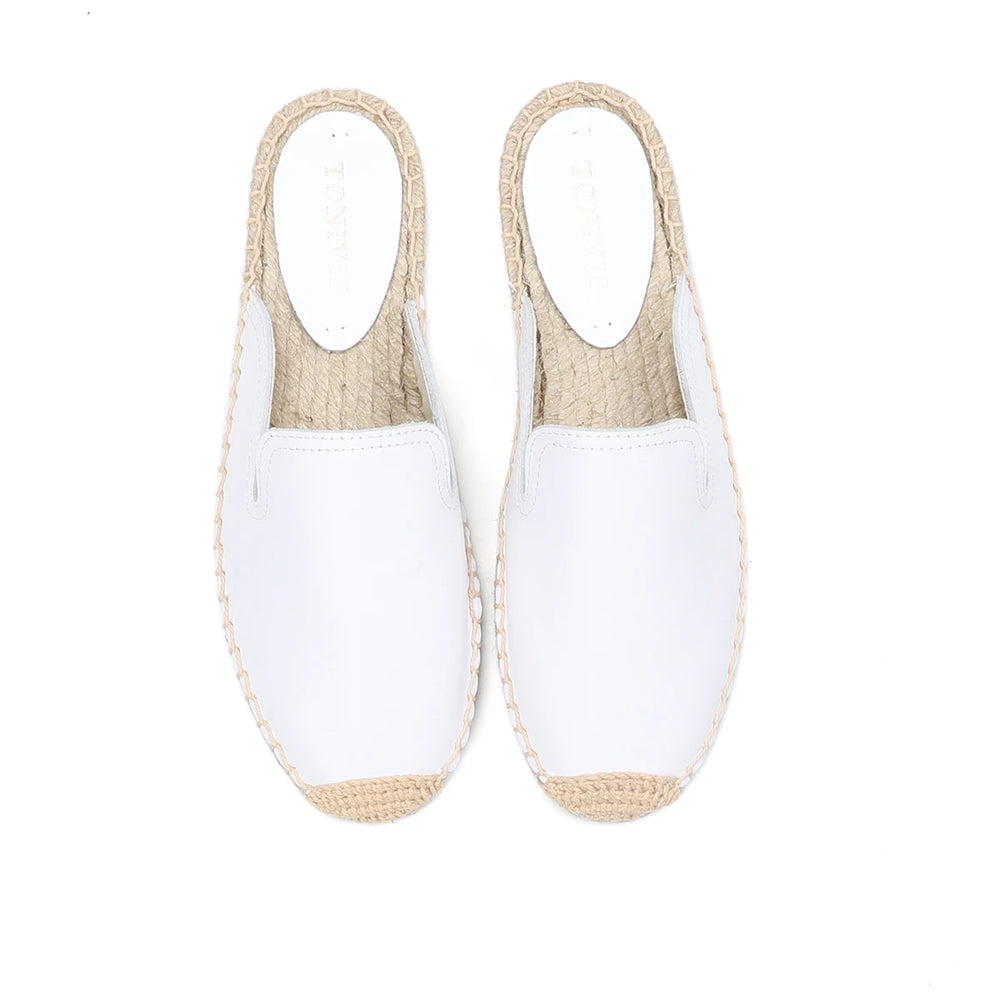 Bauluvio - Espadrille-Pantoletten aus echtem Leder