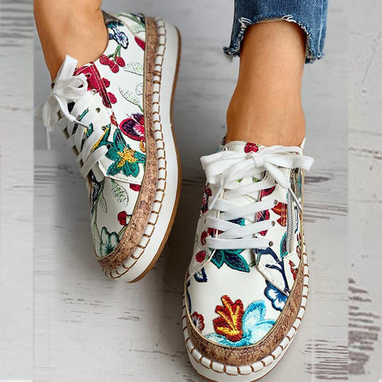 Bauluvio - Orthopädische Floral Sneakers für Frauen