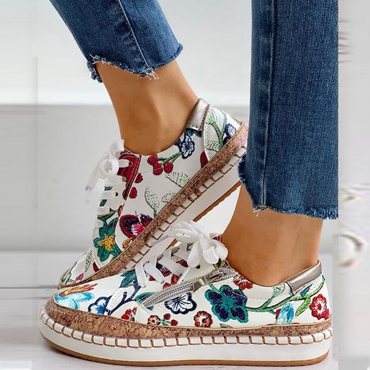 Bauluvio - Orthopädische Floral Sneakers für Frauen