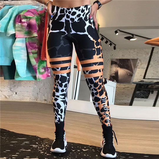 Bauluvio - Bedruckte Sport-Leggings für Frauen