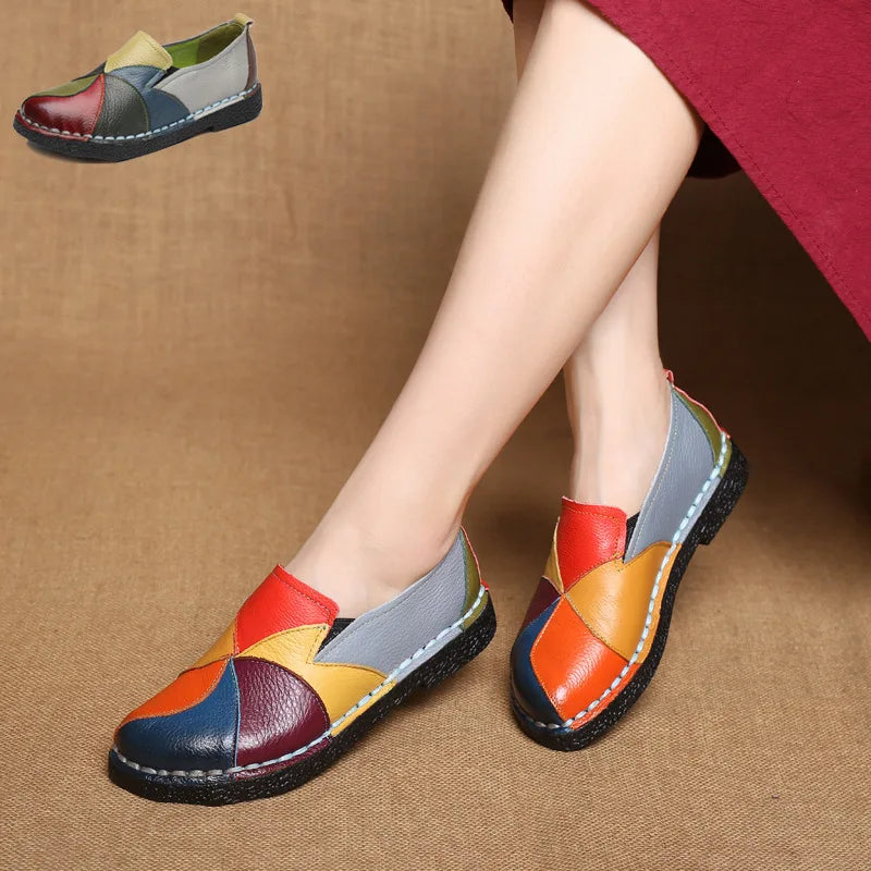 Bauluvio - Multicolored Leder Loafers für Frauen