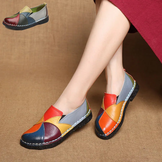 Bauluvio - Multicolored Leder Loafers für Frauen