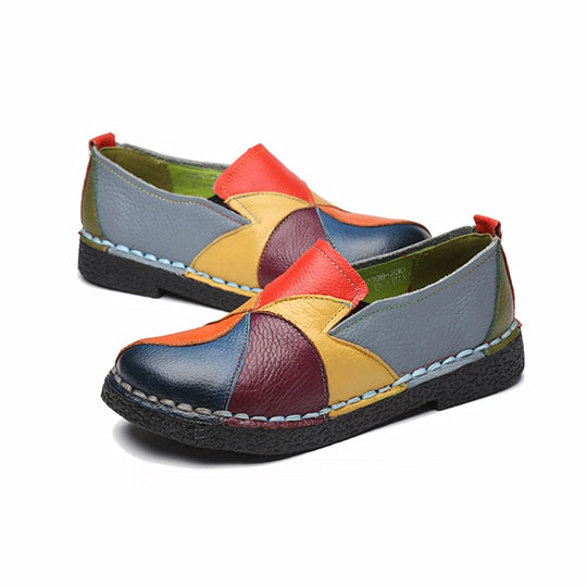 Bauluvio - Multicolored Leder Loafers für Frauen