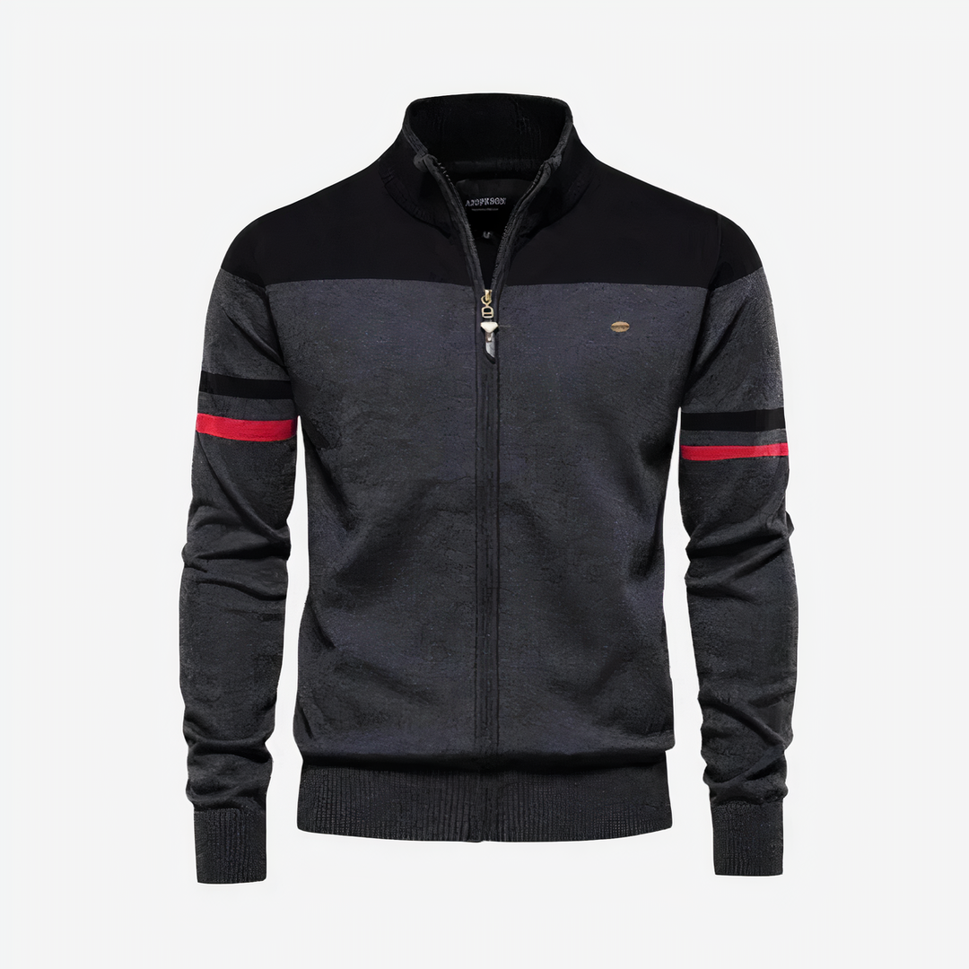 Bauluvio - Klassische Zip Up Jacke für Männer