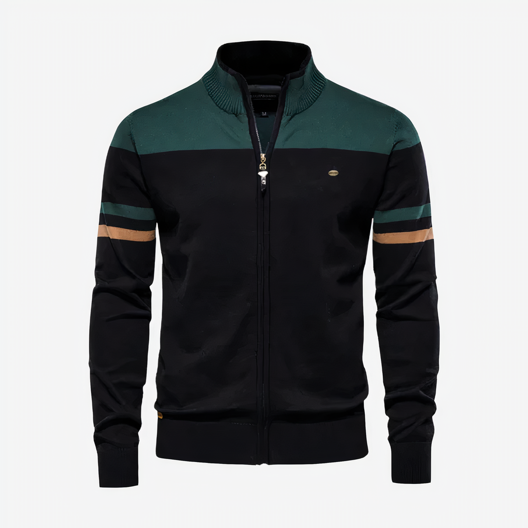 Bauluvio - Klassische Zip Up Jacke für Männer