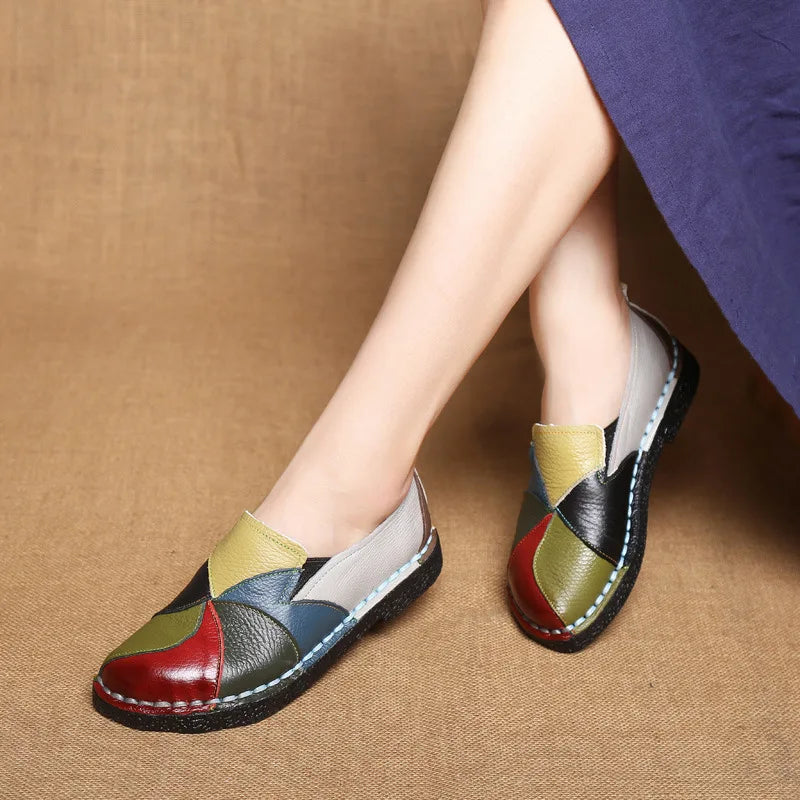 Bauluvio - Multicolored Leder Loafers für Frauen