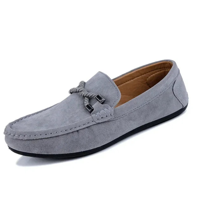 Bauluvio - Herren Loafers mit Samtstruktur