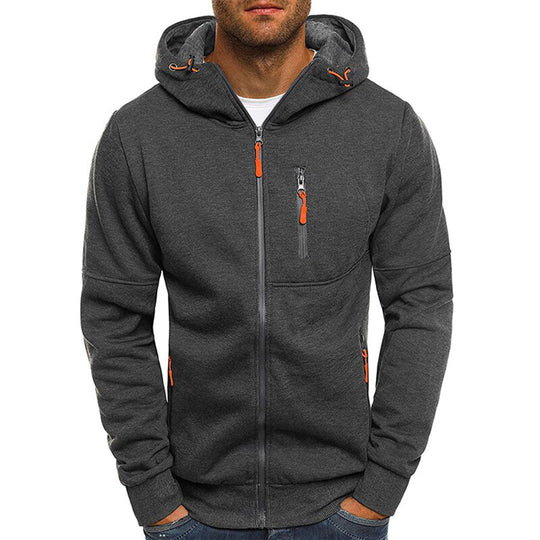 Bauluvio - Herren Zip-Up Hoodie