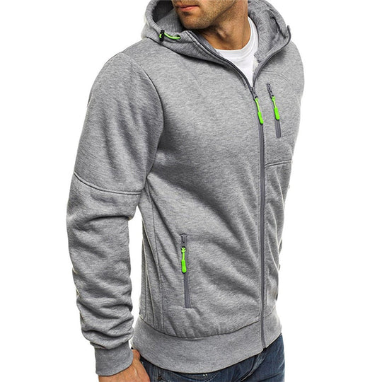 Bauluvio - Herren Zip-Up Hoodie