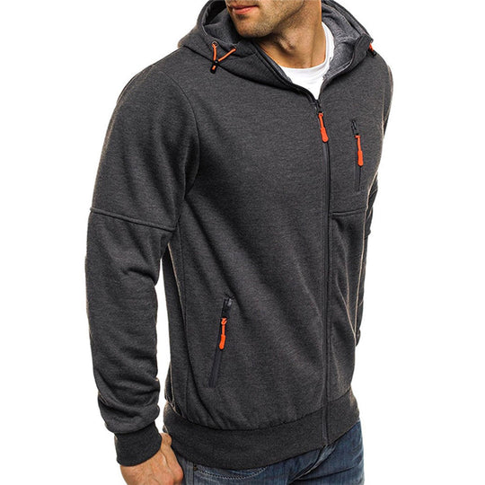 Bauluvio - Herren Zip-Up Hoodie