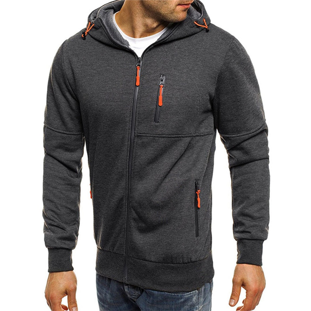 Bauluvio - Herren Zip-Up Hoodie