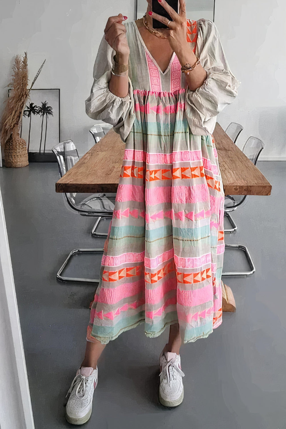 Bauluvio - Lässiges Boho Kleid für Frauen