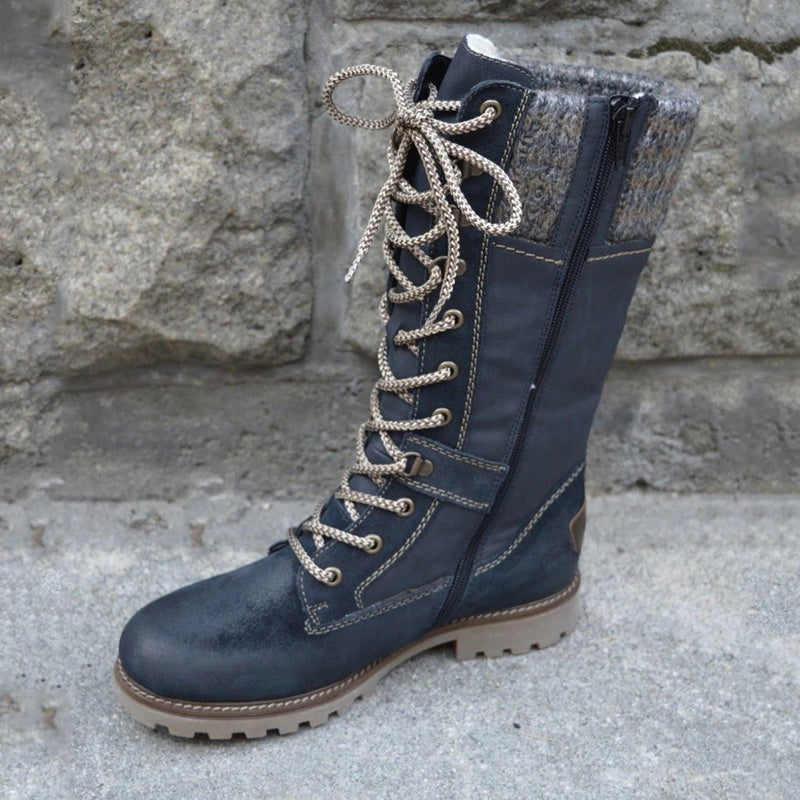 Schnürstiefel aus Leder für Frauen