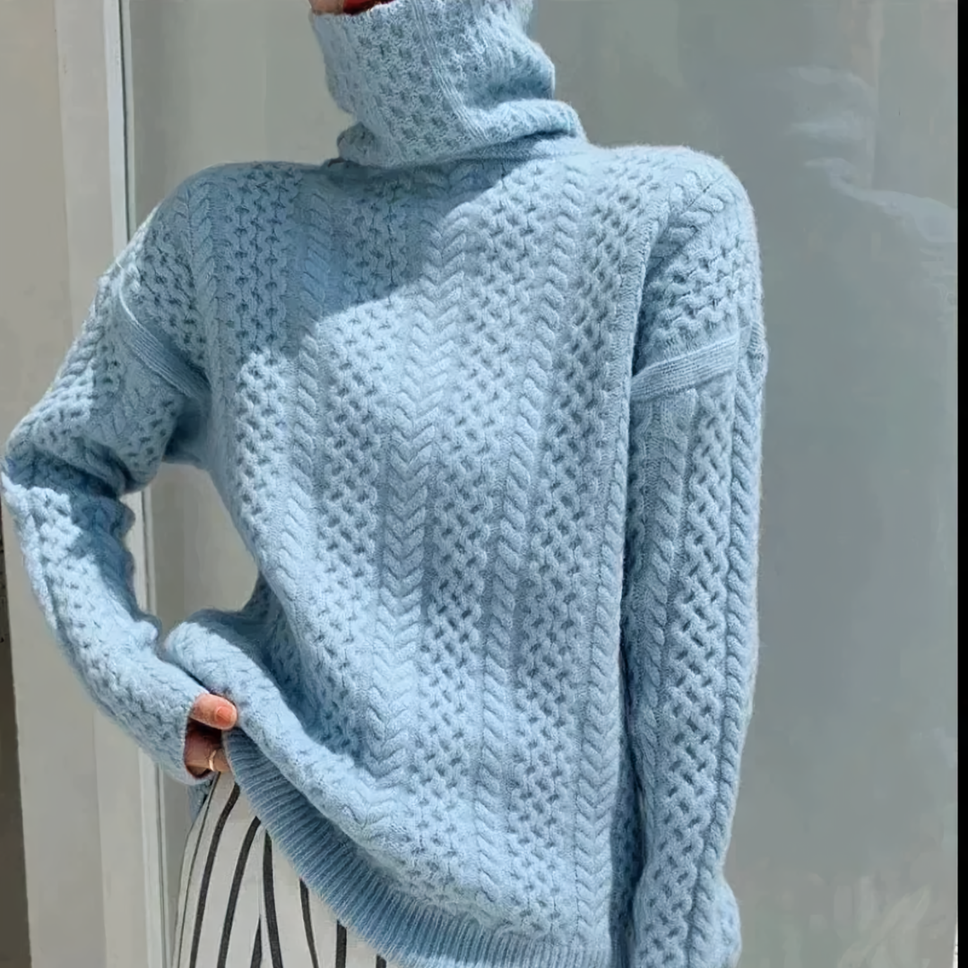 Bauluvio - Damen-Rollkragenpullover aus Kaschmir