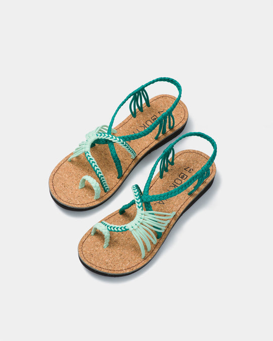 Bauluvio - Flache Strandsandalen für Frauen