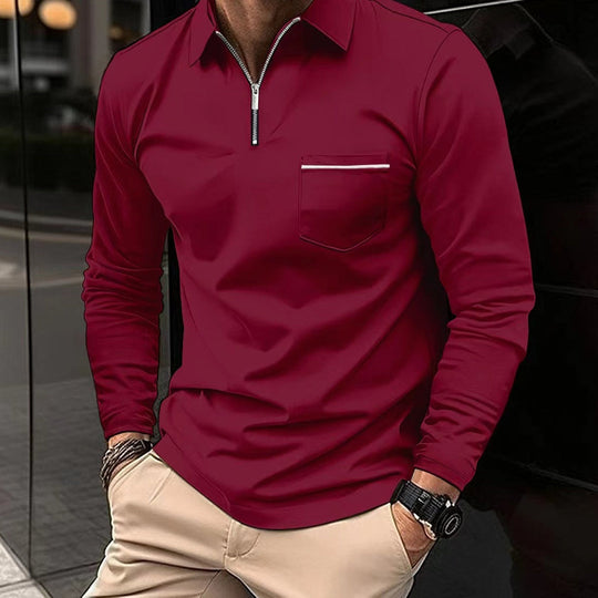 Bauluvio - Herren Casual Polo Pullover