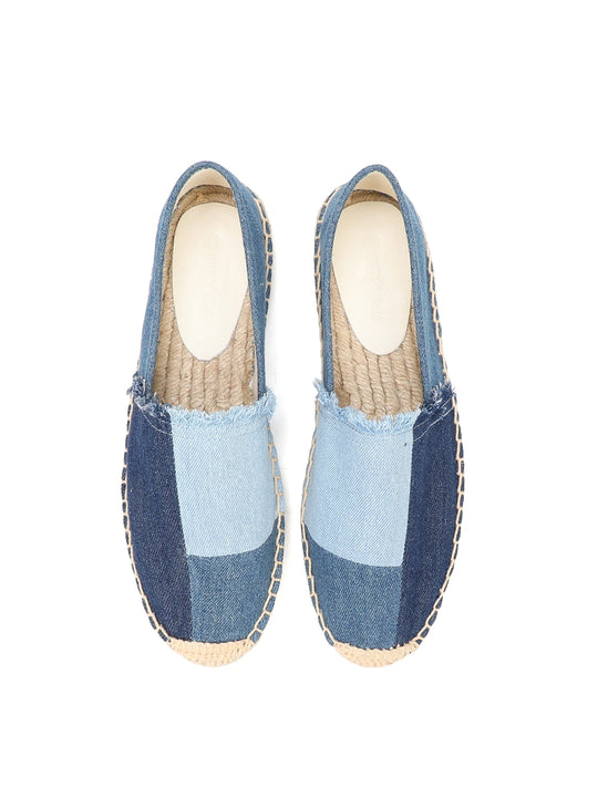 Bauluvio - Espadrilles aus Denim-Patchwork