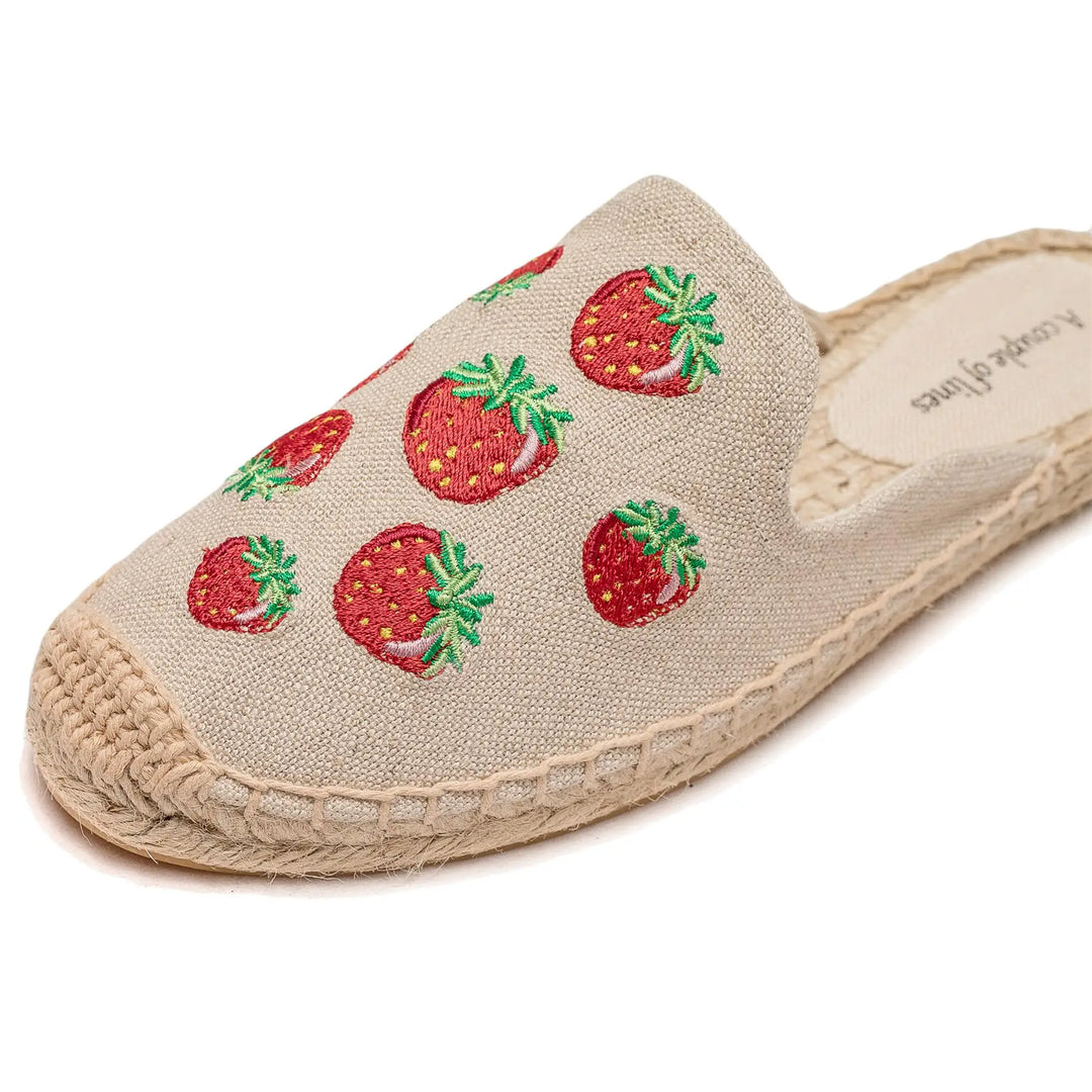 Bauluvio - Gestickte Espadrille-Pantoletten für Frauen