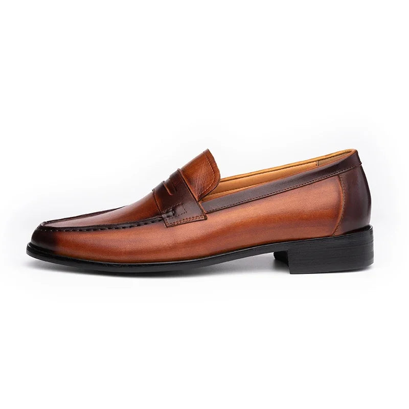 Bauluvio - Hochwertige braune Leder-Loafer