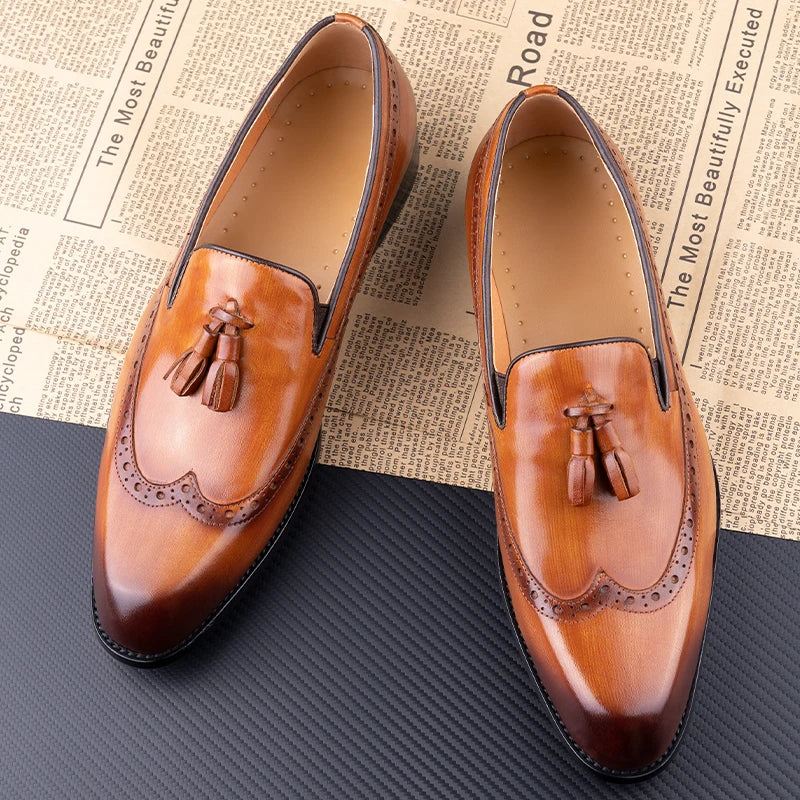 Bauluvio - Handgefertigte Loafers mit Quaste