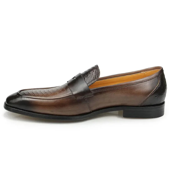 Bauluvio - Exquisite Print Leder Loafers