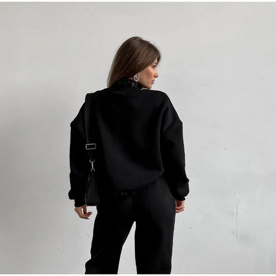 Bauluvio - Turtleneck-Trainingsanzug mit hoher Taille für Frauen