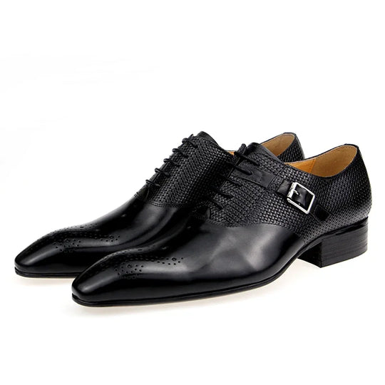 Bauluvio - Herren Casual Oxford Business Leder Dress Schuhe