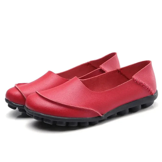 Bauluvio - Echtes Leder Damen Casual Loafers