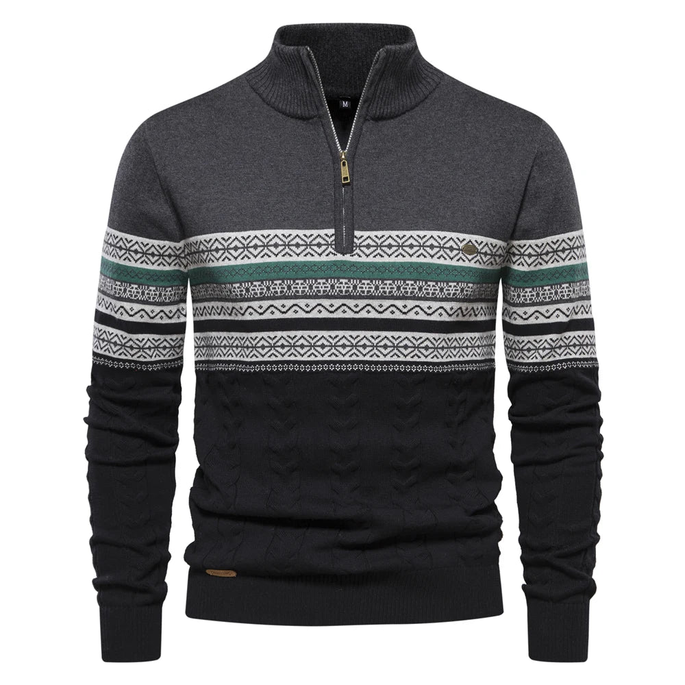 Bauluvio - Pullover mit Tribal-Print für Männer