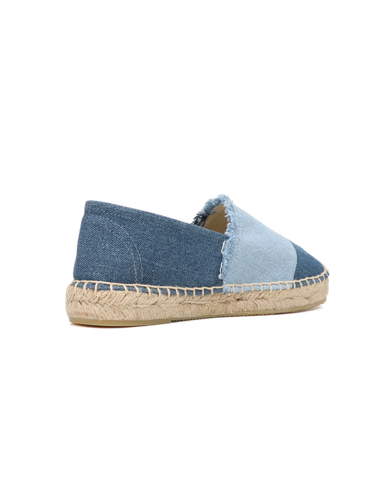 Bauluvio - Espadrilles aus Denim-Patchwork