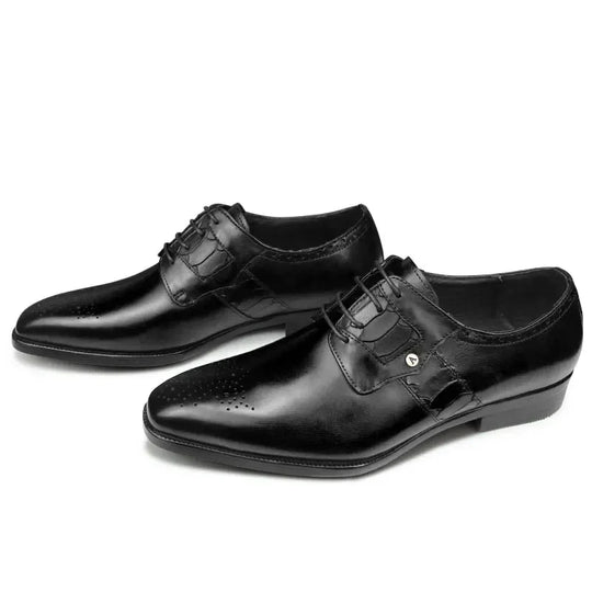 Bauluvio - Brogue-Derby-Schuhe aus Leder zum Schnüren