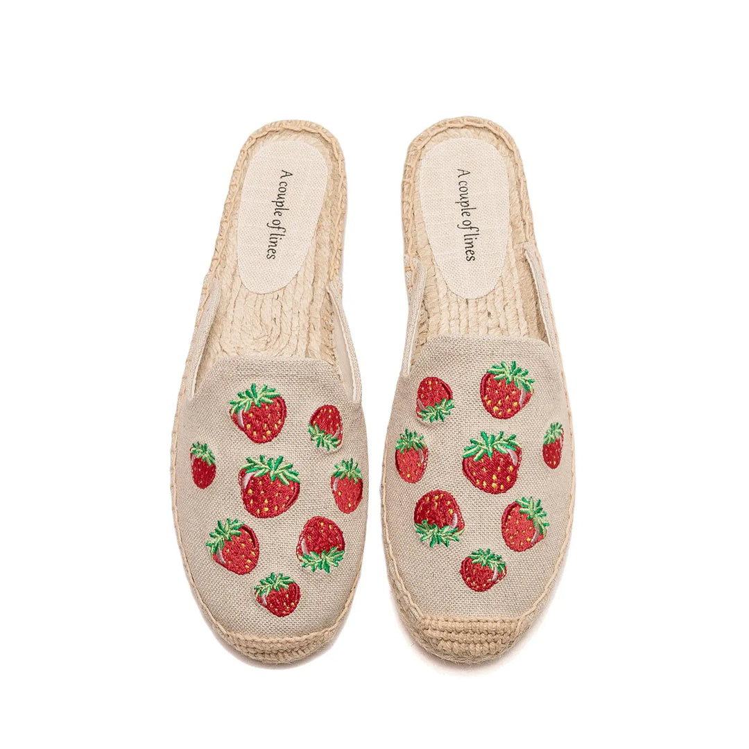 Bauluvio - Gestickte Espadrille-Pantoletten für Frauen