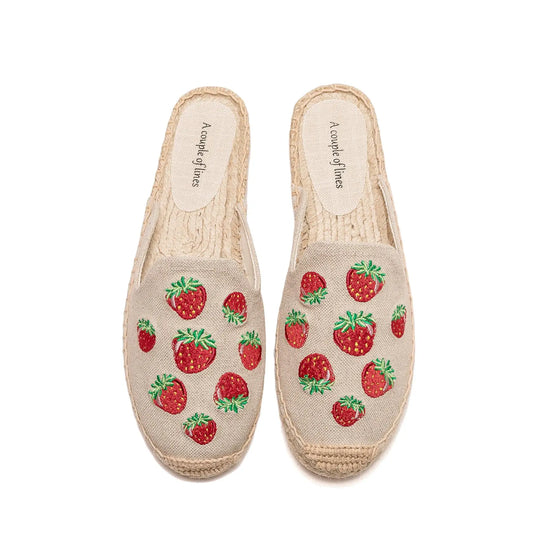 Bauluvio - Gestickte Espadrille-Pantoletten für Frauen