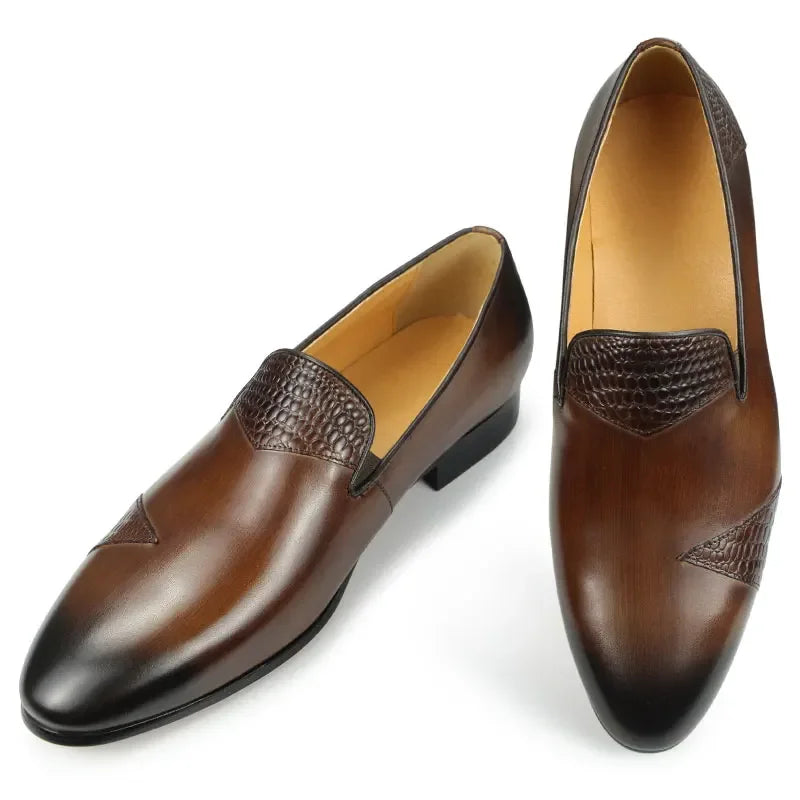 Bauluvio - Handgefertigte Leder-Dress Loafers