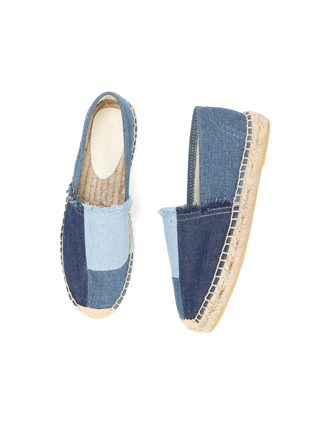 Bauluvio - Espadrilles aus Denim-Patchwork